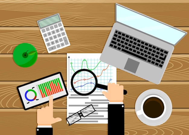 Data analysis overview of graphs of statistics