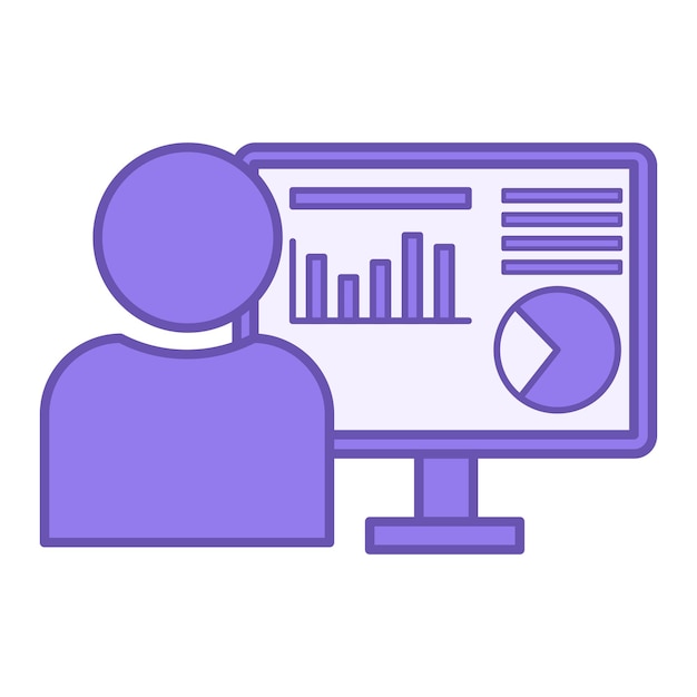 Data Analyst Color Icon