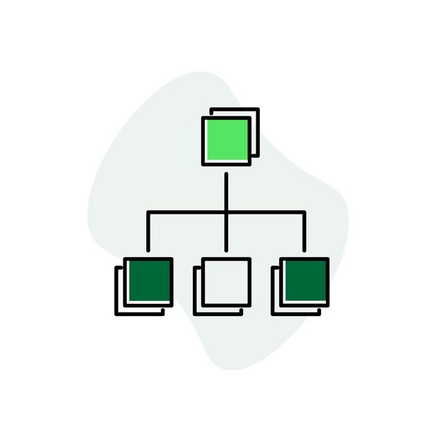 Vector data classification vector icon design