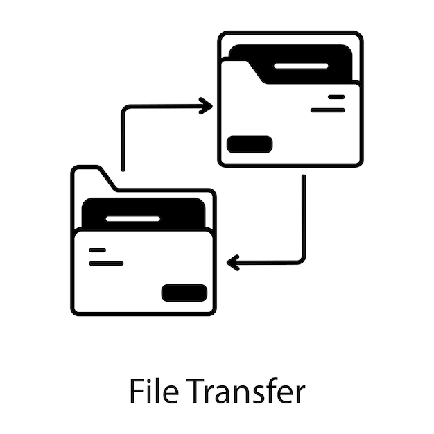 Data Files Linear Icon