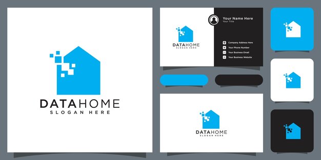 Data home logo vector design vector