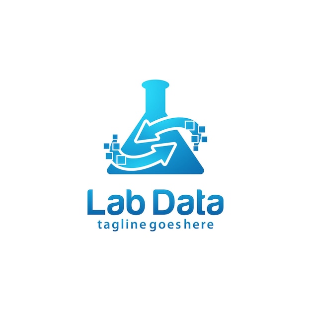 Data Lab logo design template