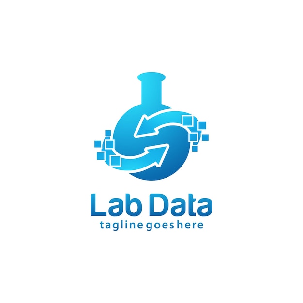 Data Lab logo design template