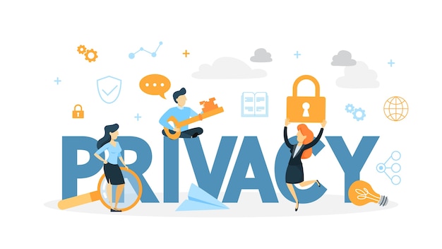 Data privacy concept illustration