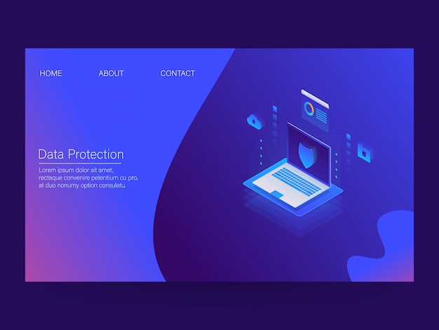 Data protection landing page