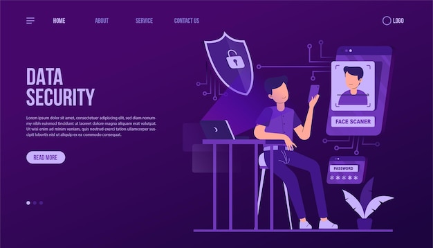 Data Security Landing Page Template