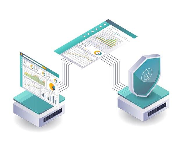 Vector data visualization for effective server security analysis