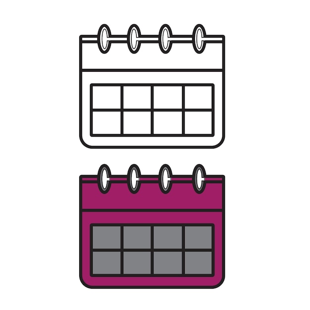 a date calendar vector icon