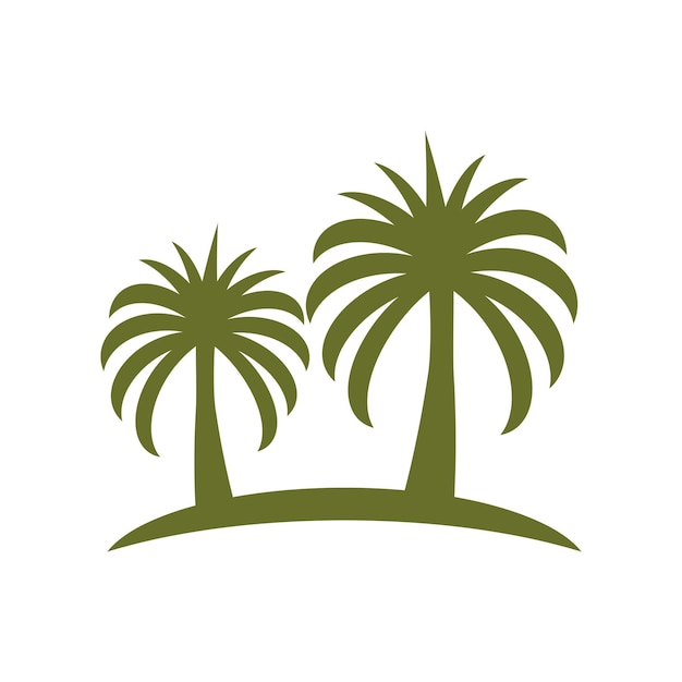 Date tree palm logo