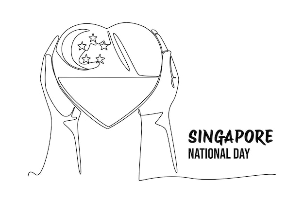 Vector day 623 singapore national day