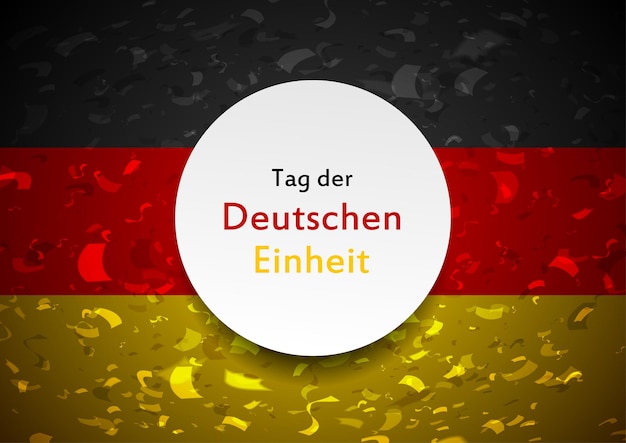 Day of German unity abstract design Tag der deutschen Einheit