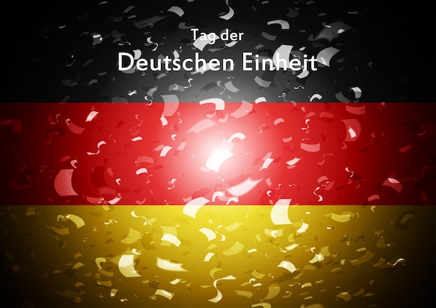 Day of German unity abstract design Tag der deutschen Einheit