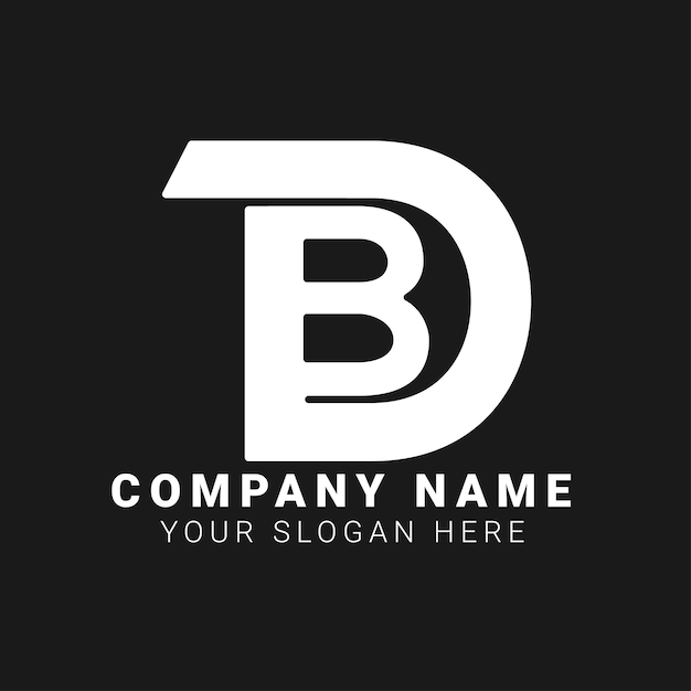 DB logo design Letter logo design