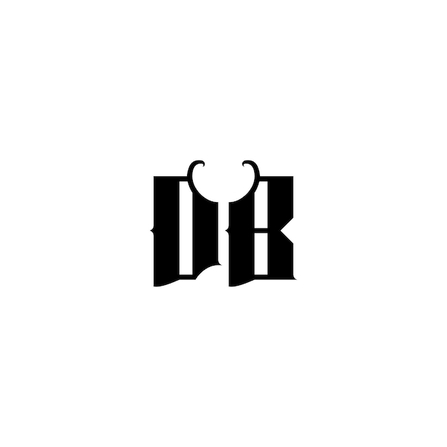 DB monogram logo design letter text name symbol monochrome logotype alphabet character simple logo