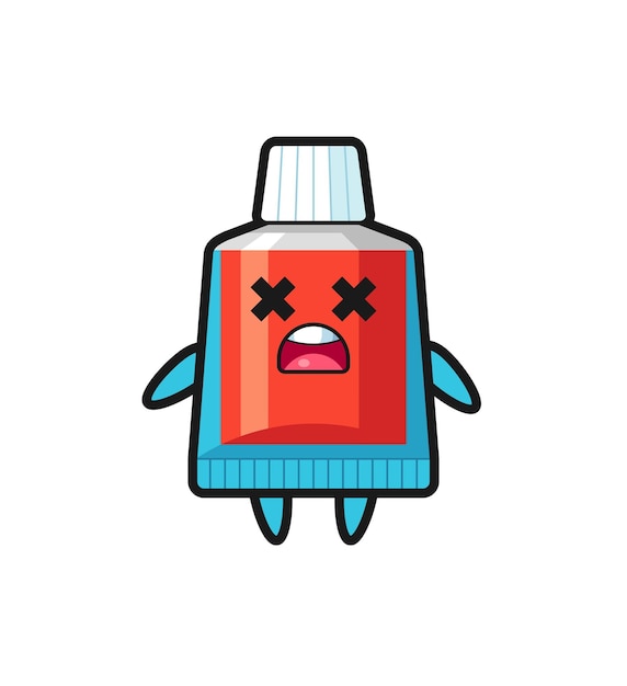 The dead toothpaste mascot character