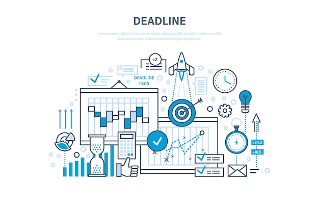 Deadline project management planning implementation deadlines time management process control