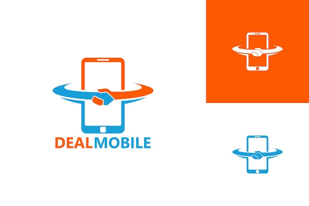 Deal Mobile Logo Template Design Vector, Emblem, Design Concept, Creative Symbol, Icon