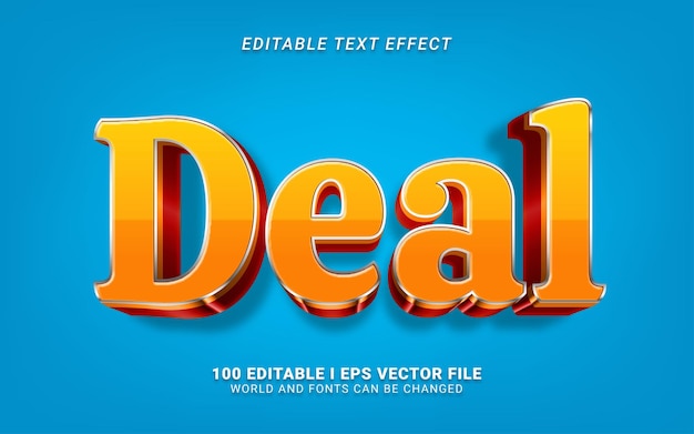 Deal text effect design