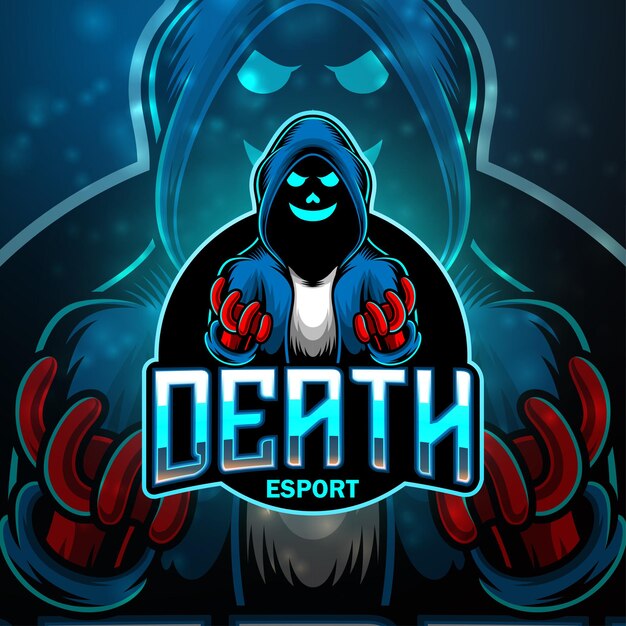 Death esport mascot logo design