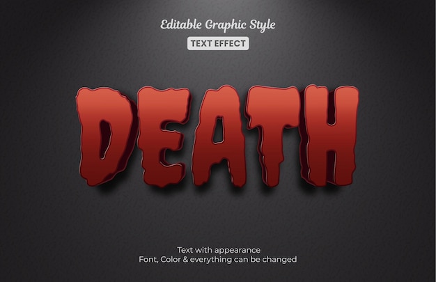 death mystery Editable Text Effect