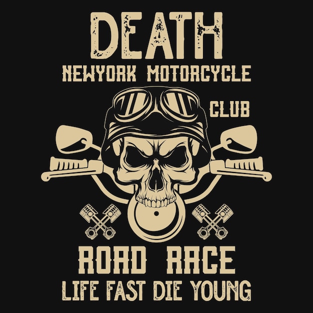 Death New York motorcycle t-shirt