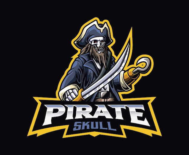 Death pirates mascot logo design