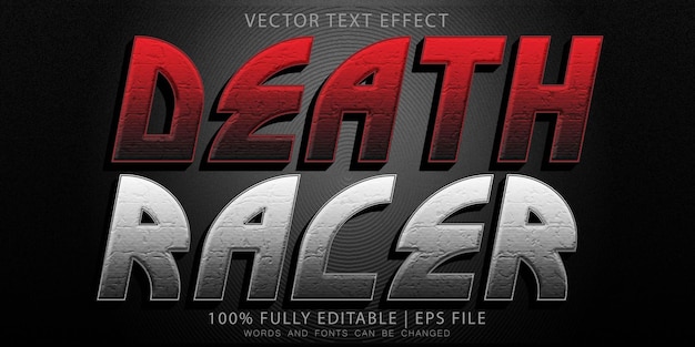 Death Racer Text Effect