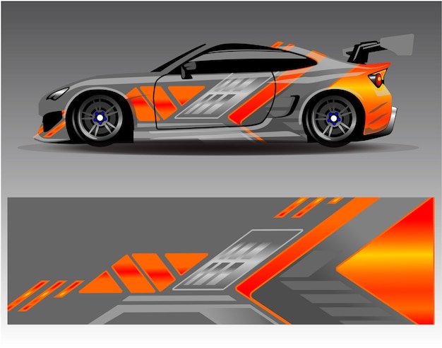 Decal Car Wrap Design Vector Livery race