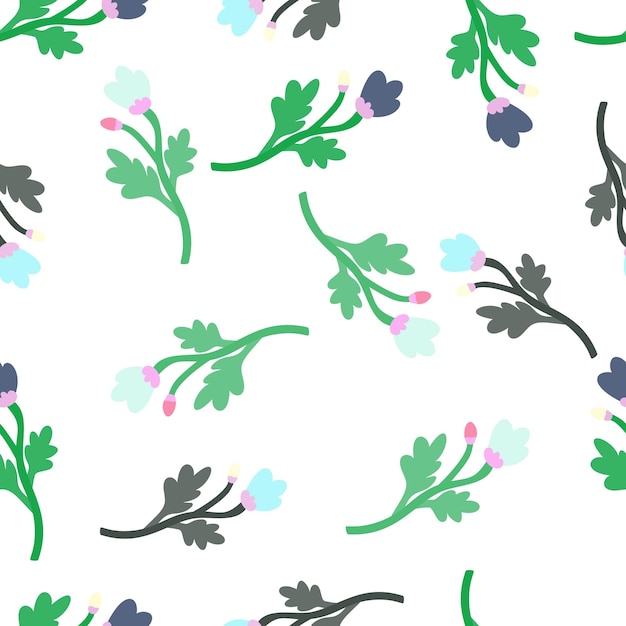 Decoration abstract flower seamless pattern Botanical floral wallpaper