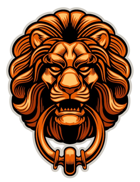 Decoration of Lion door knocker copy