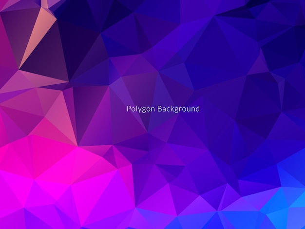 Decorative background with colorful polygon shapes