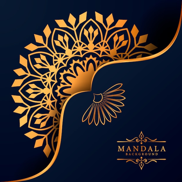 Decorative background with an elegant luxury mandala design