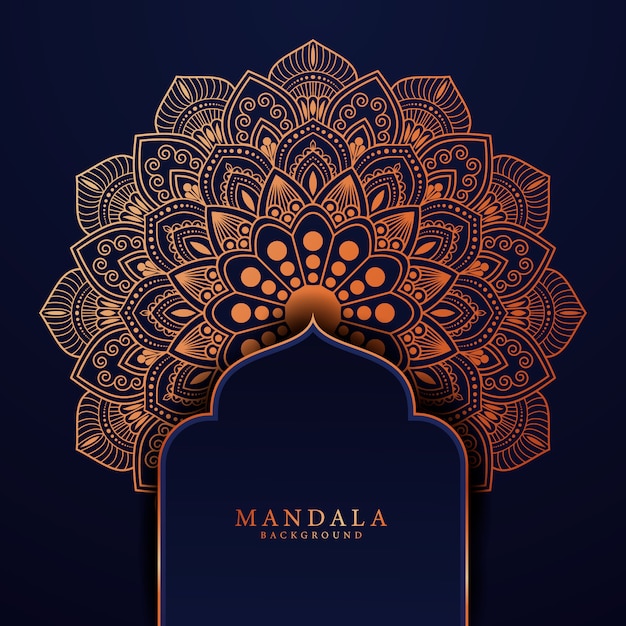 Decorative background with an elegant luxury mandala design