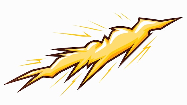 Decorative Cartoon Doodle Lightning Bolt Vector