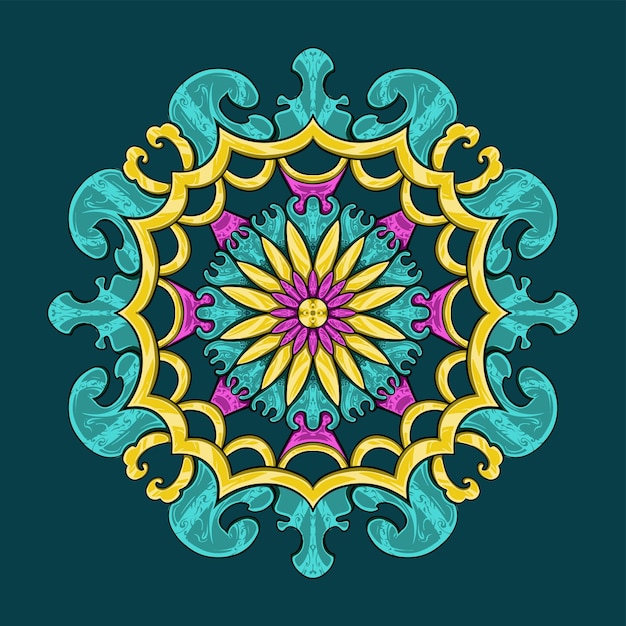 Decorative colorful mandala indian style