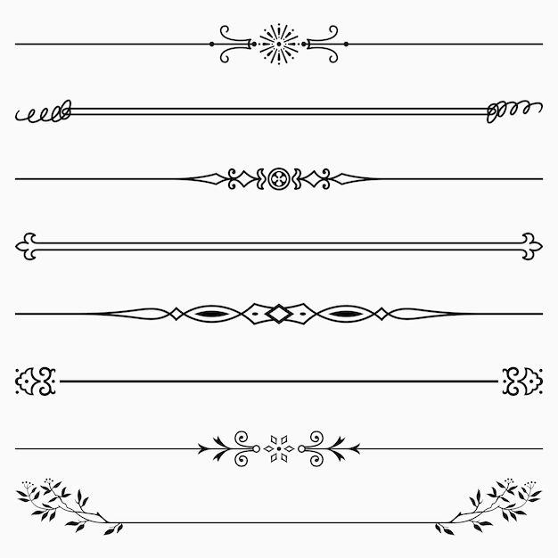 Decorative dividers (set 43)