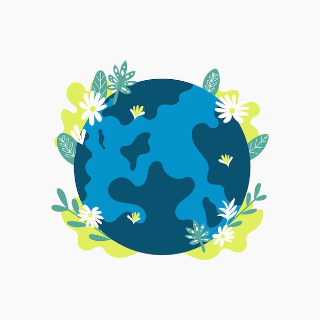 Decorative earth illustration