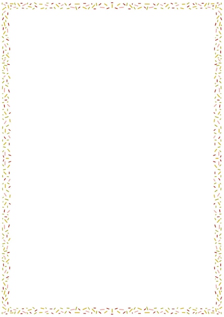 Decorative frame of colored dashes. Perfect as a photo frame, for scrapbooking, postcards, posters,