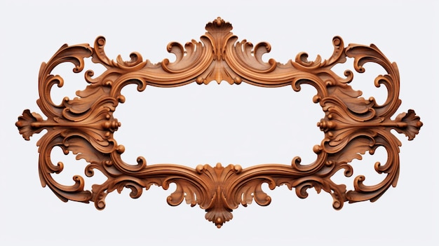 Vector a decorative frame with a decorative design