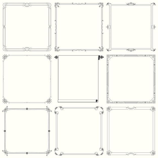 Decorative frames (set 21)