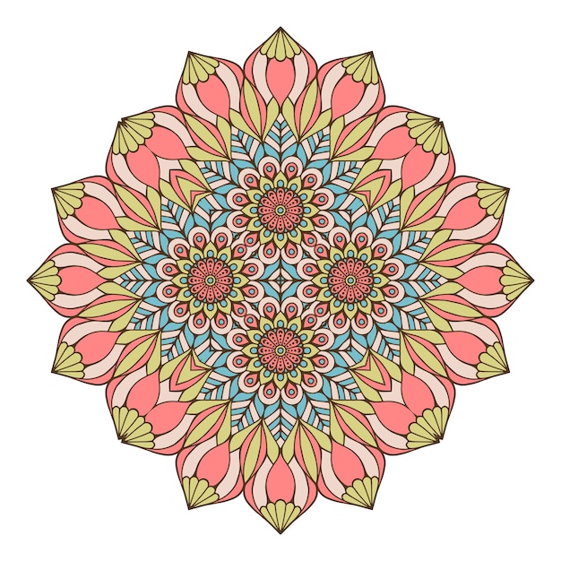 Decorative geometric tile illustration