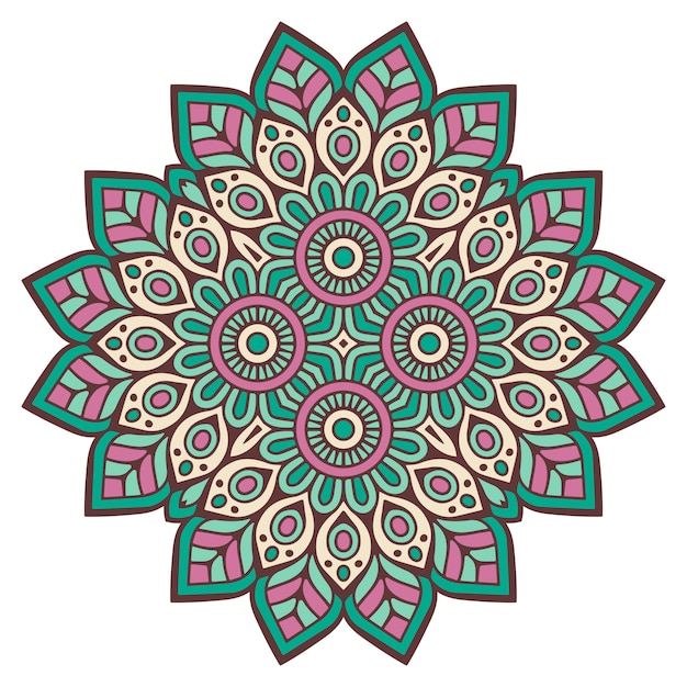 Decorative geometric tile illustration