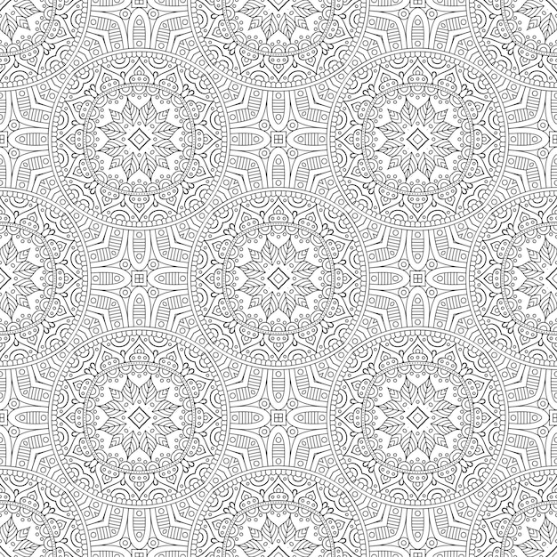 Decorative geometric tile seamless pattern