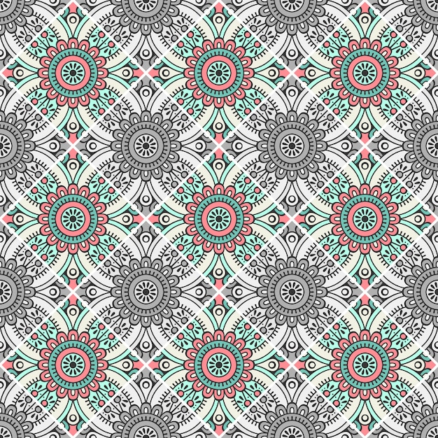 Decorative geometrical tile pattern