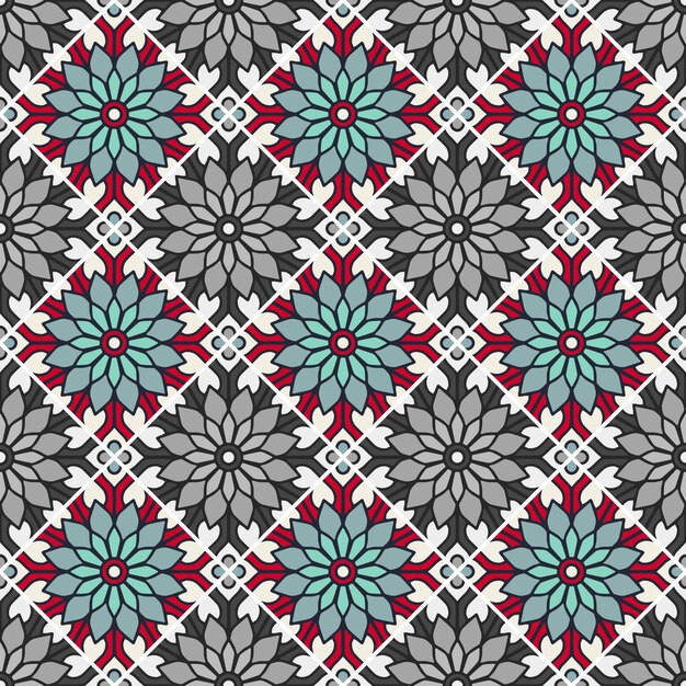 Decorative geometrical tile pattern