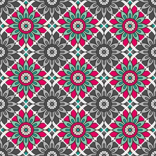 Decorative geometrical tile pattern