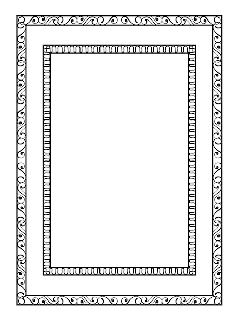 Decorative linear frame