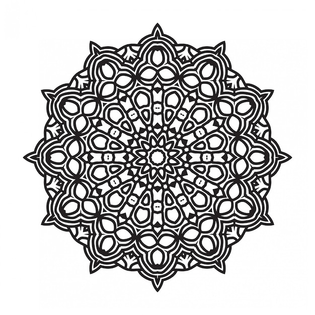 Decorative luxury mandala illustration