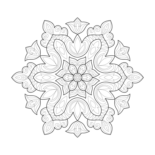 Decorative mandala designs illustration coloring book