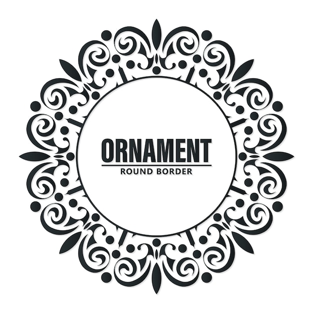 Decorative ornament frame background